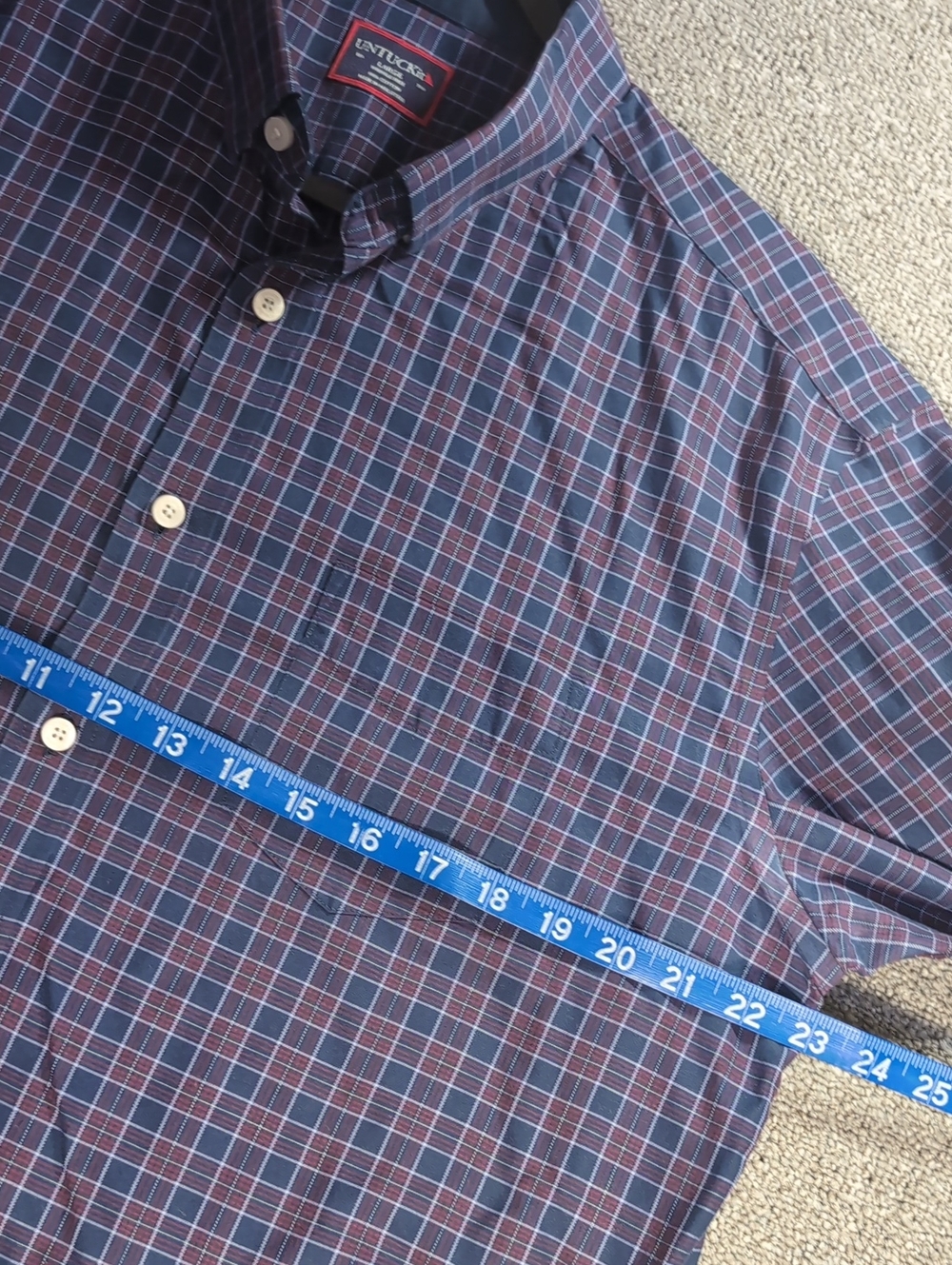 UNTUCKit Lot of 3 Plaid Cotton Wrinkle Free Long Sleeve Button Down Size Large - Picture 11 of 12